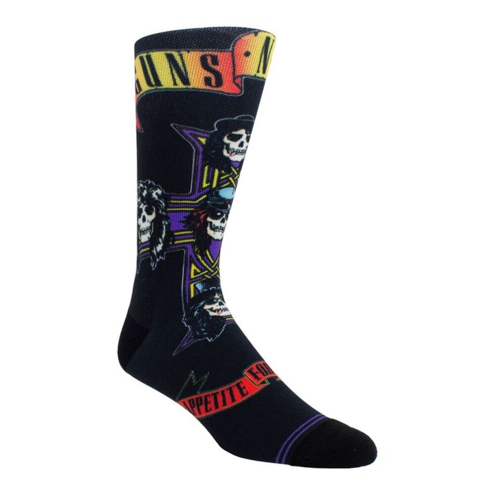 Guns N Roses Unisex Adult Appetite For Destruction Sublimation Crew Socks / Blac